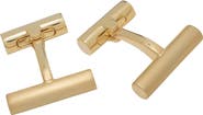 Link Up Gold Tone Bar Cufflinks