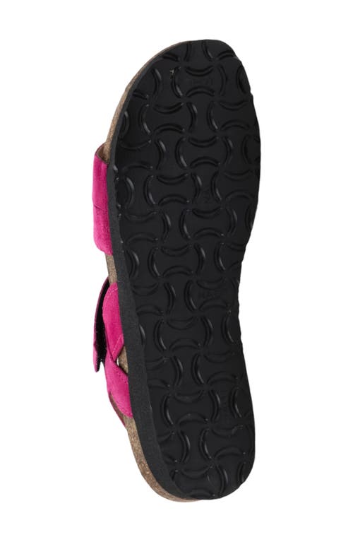 Naot 'kayla' Sandal In Fuchsia Suede