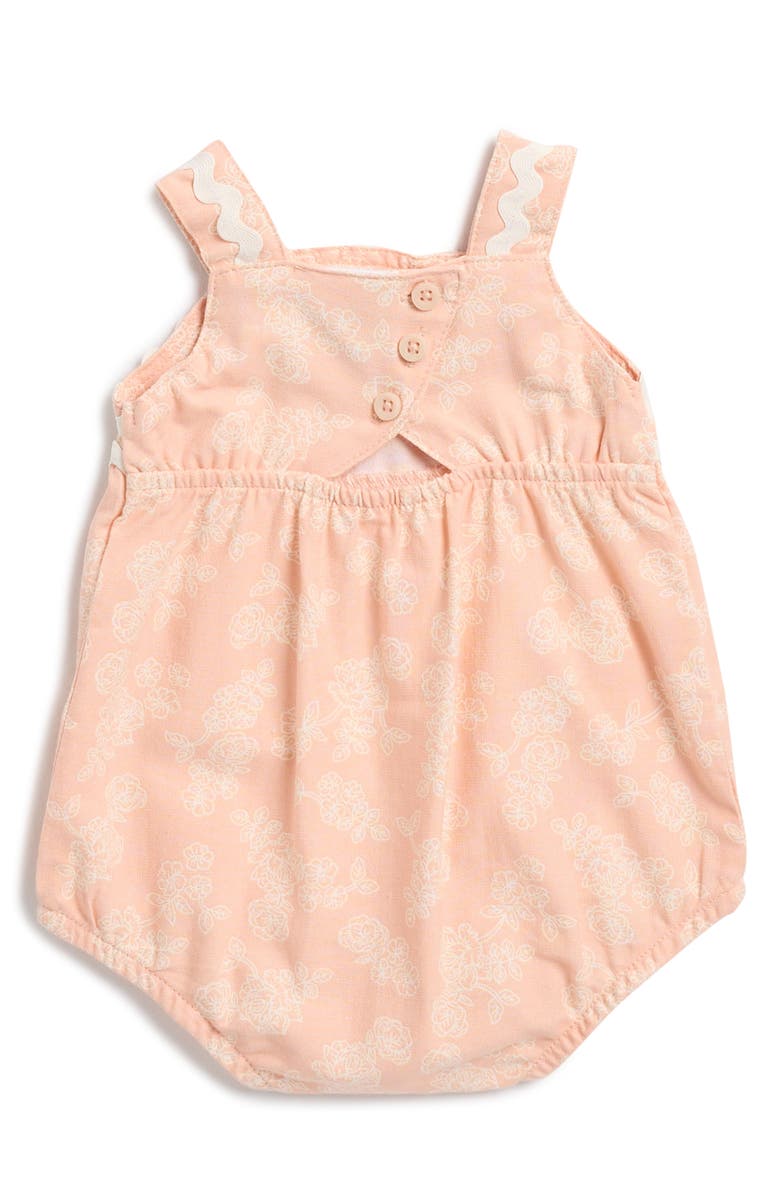 Nicole Miller Ric Rac Bubble Romper & Sunhat Set, Alternate, color,