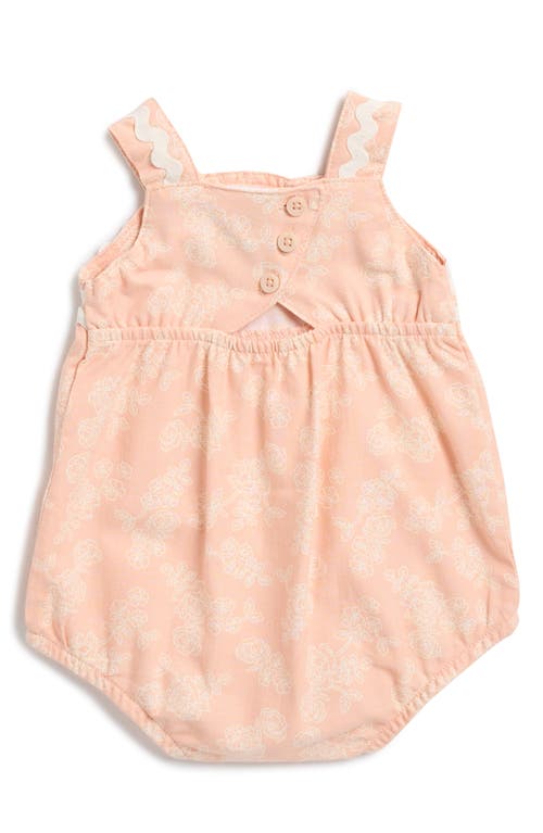 Nicole Miller Ric Rac Bubble Romper & Sunhat Set In Pink