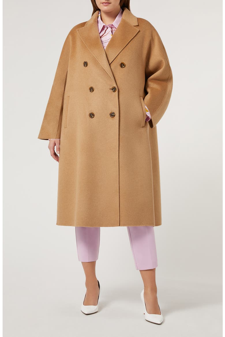 Bratto Double Faced Virgin Wool Trench Coat, Main, color, CAMEL