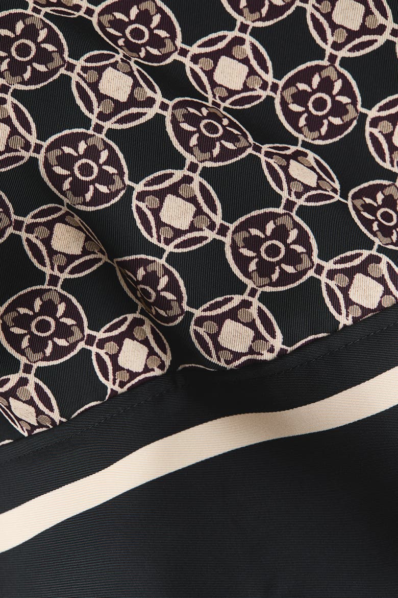 Wide-Leg Pants, Alternate, color, Black/patterned