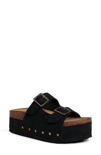 London Rag Impala Stud Platform Sandal In Black