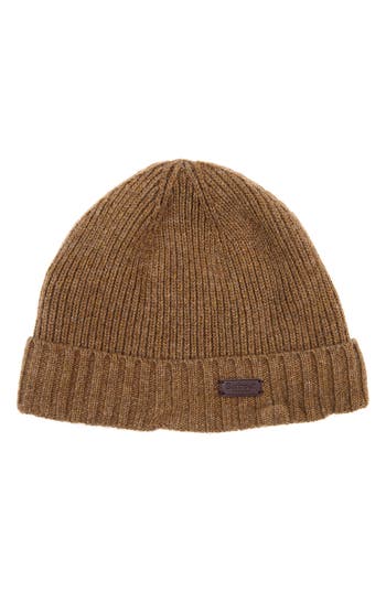 Barbour Carlton Wool Blend Beanie In Brown
