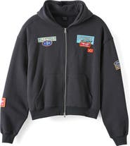 Cotton On Men's Cropped Zip Up Graphic Hoodie