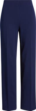Anne Klein Hollywood Waist Straight Leg Ankle Pull-On Pants