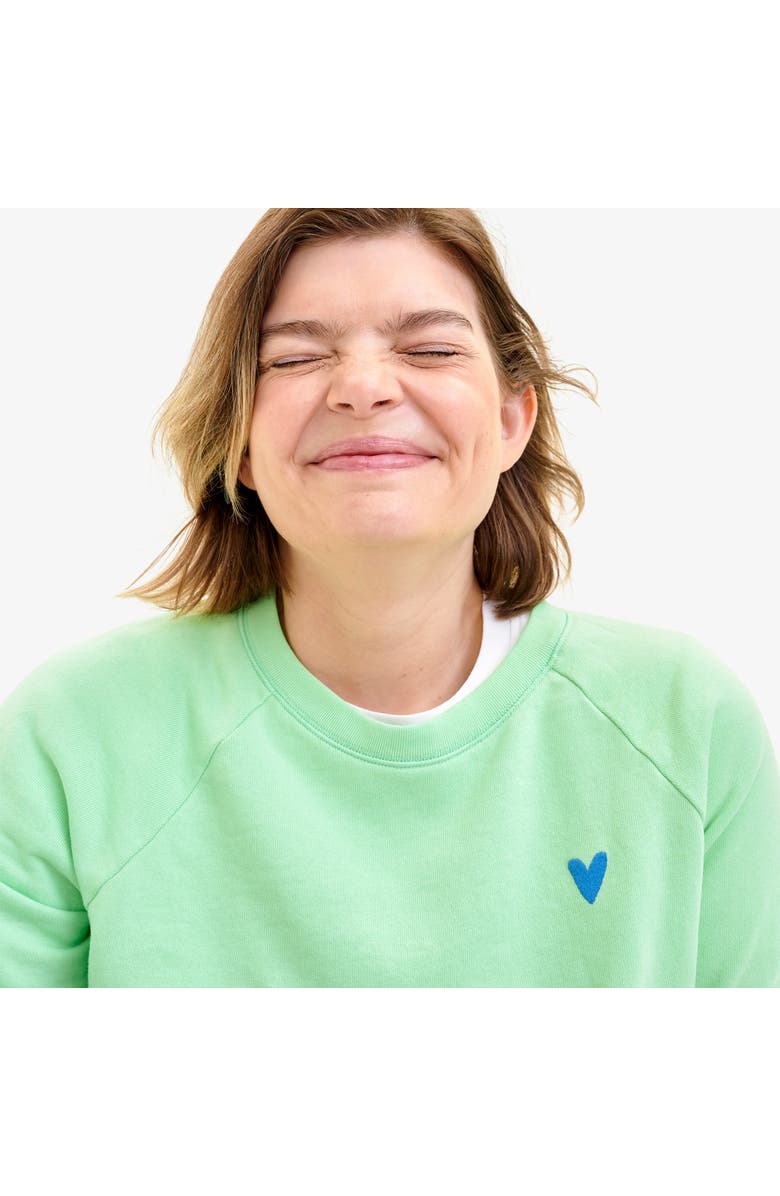 Primary Adult 24/7 Embroidered Sweatshirt, Alternate, color, Pear