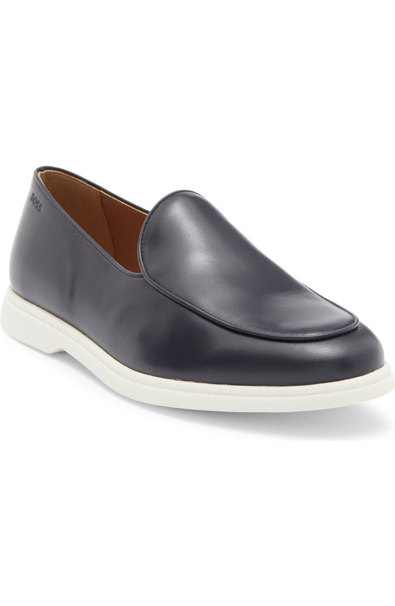 BOSS Sienne Loafer, Main, color, Dark Blue