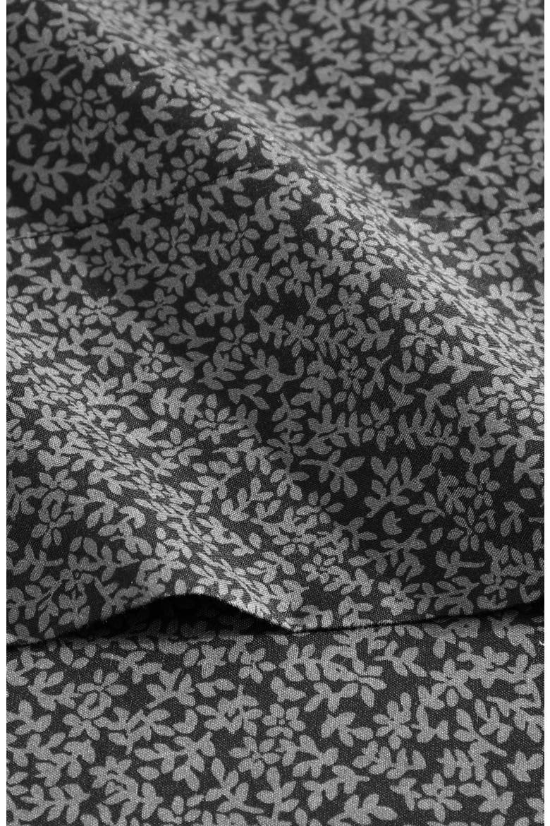 Chill Flowers Sheet Set, Alternate, color, CHARCOAL