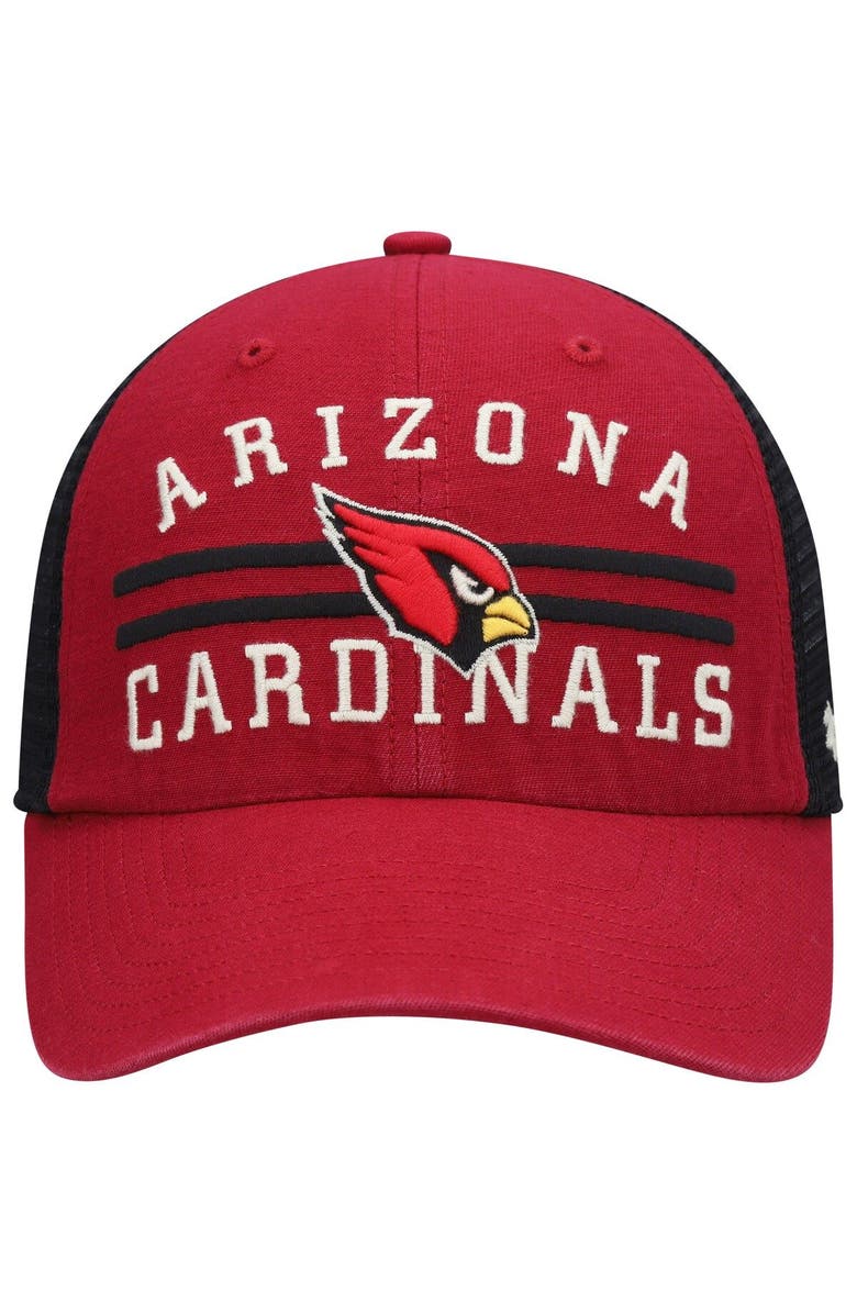 '47 Men's '47 Cardinal/Black Arizona Cardinals Highpoint Trucker Clean Up Snapback Hat, Alternate, color, 