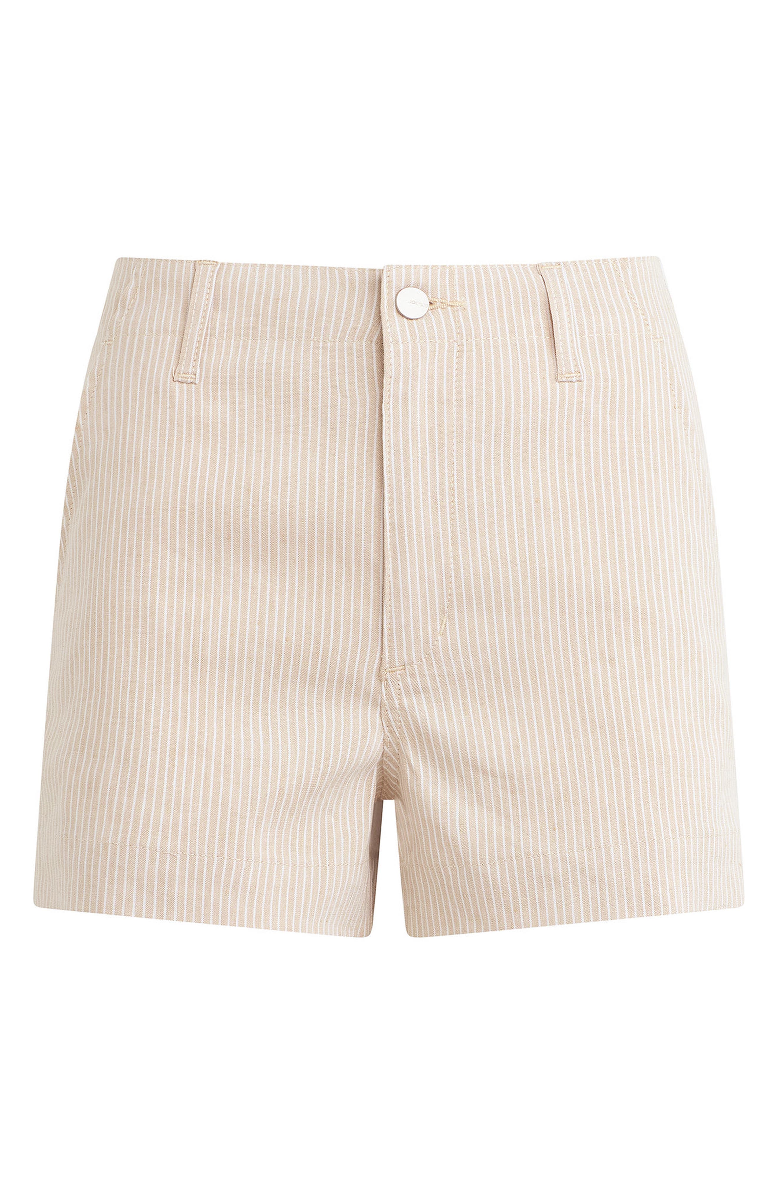 The Karter High Waist Microstripe Trouser Shorts
