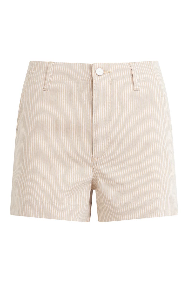 The Karter High Waist Microstripe Trouser Shorts, Main, color, MIRCO STRIPE