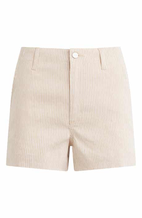 The Karter High Waist Microstripe Trouser Shorts