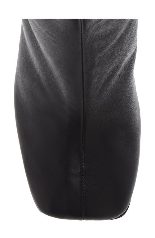 Courrèges Square Toe Bootie In Black