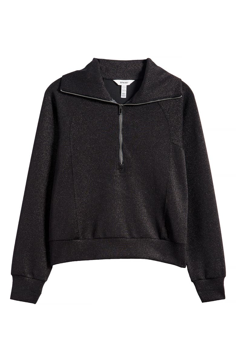 SPANX<sup>®</sup> AirEssentials Shine Half Zip Sweatshirt, Alternate, color, 