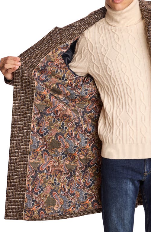Paisley & Gray Overcoat In Brown
