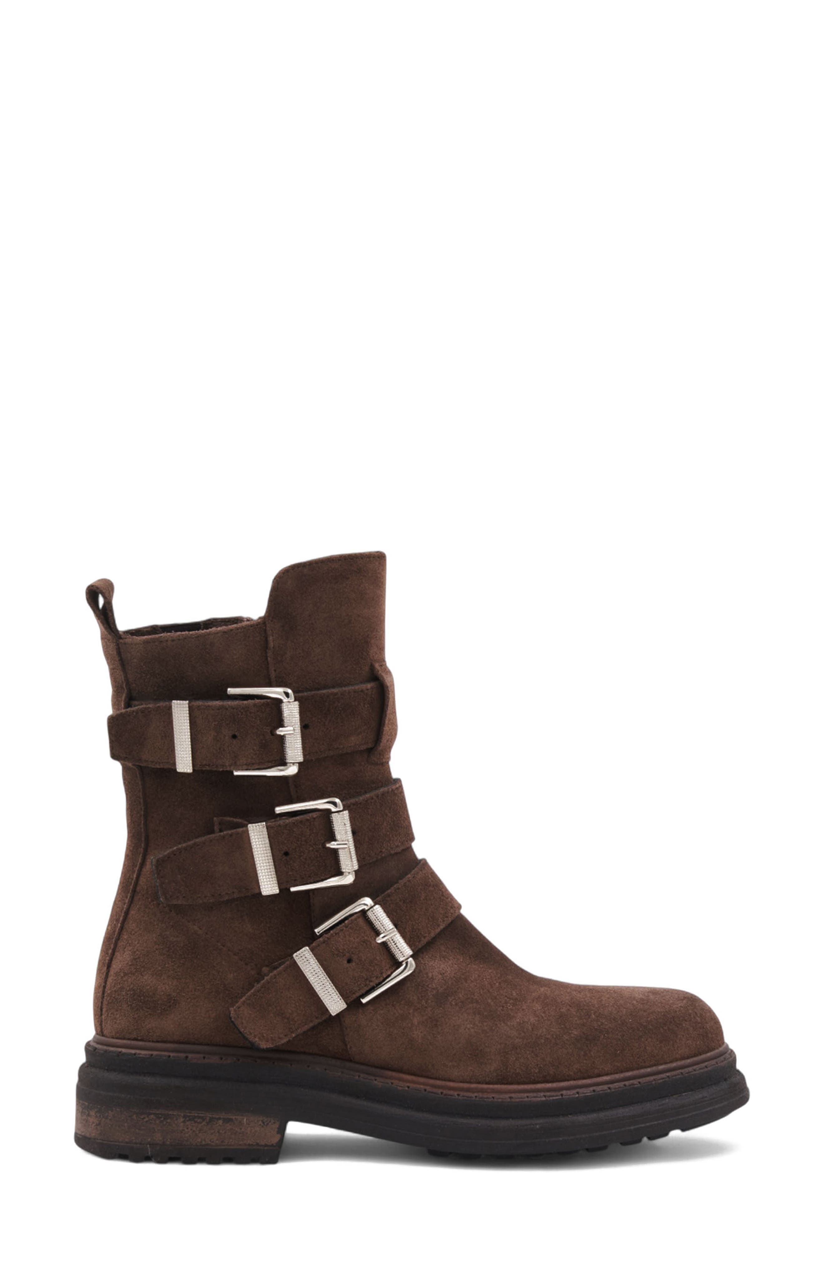 Aquatalia Follina Weatherproof Bootie, Alternate, color, Taupe Suede