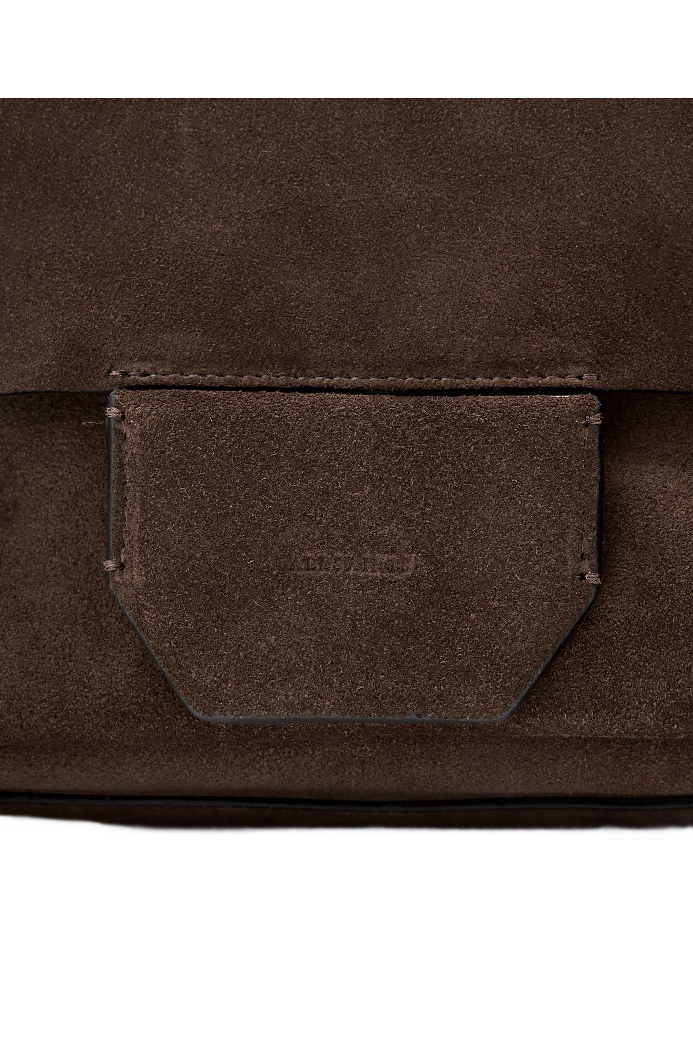 Ursa Suede Satchel Bag, Alternate, color, FANGO BROWN