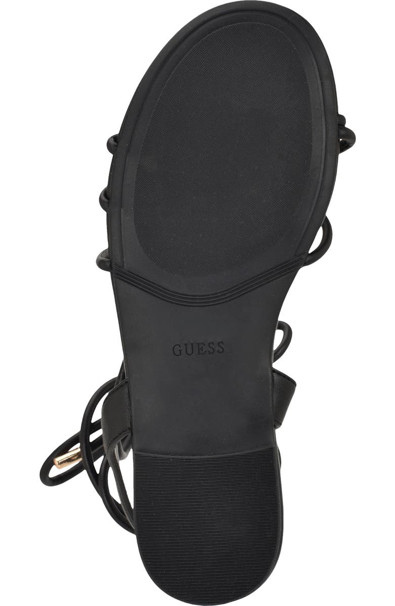 GUESS Tabell Ankle Wrap Sandal, Alternate, color, Black