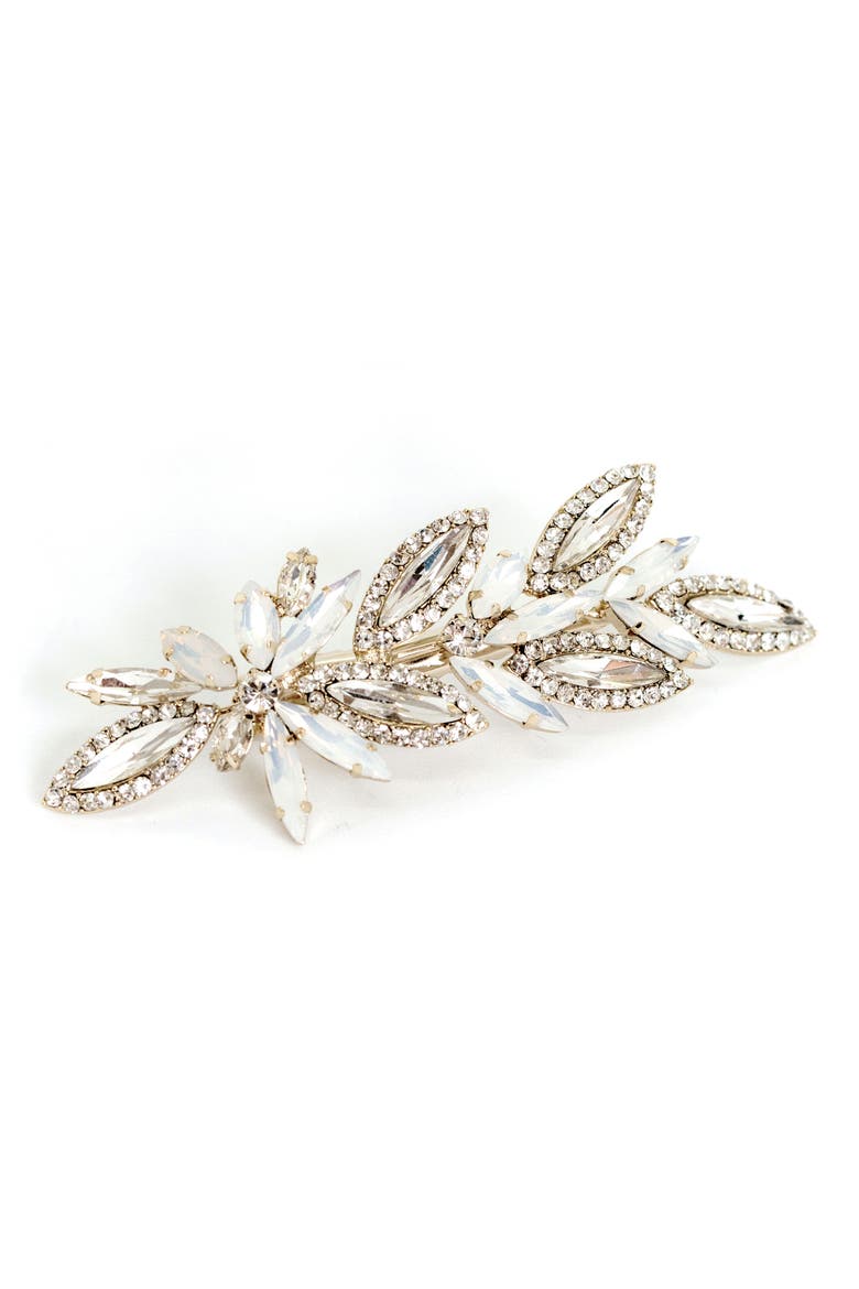 Michal Opal & Crystal Hair Clip, Main, color, GOLD