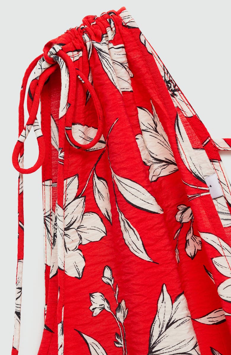MANGO Floral Sleeveless Maxi Dress, Alternate, color, Red
