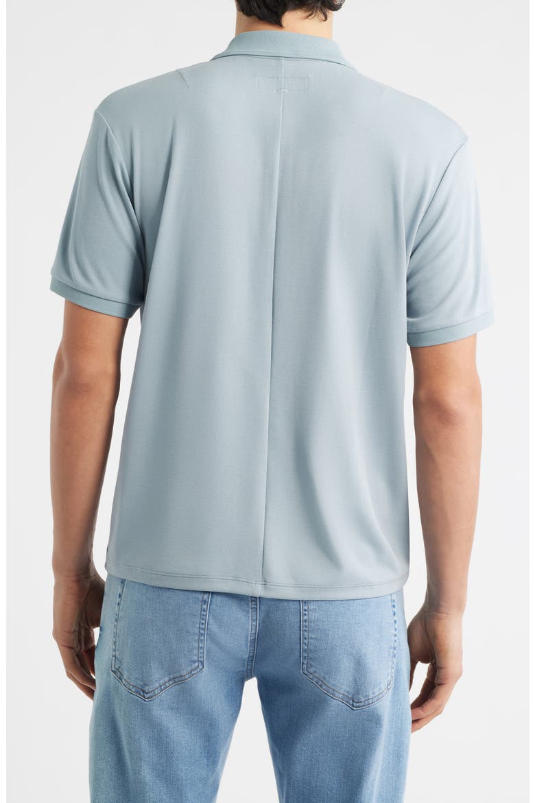 Slim Fit Tech Piqué Polo, Alternate, color, SEA