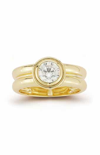 Round Cut Cubic Zirconia Band Ring