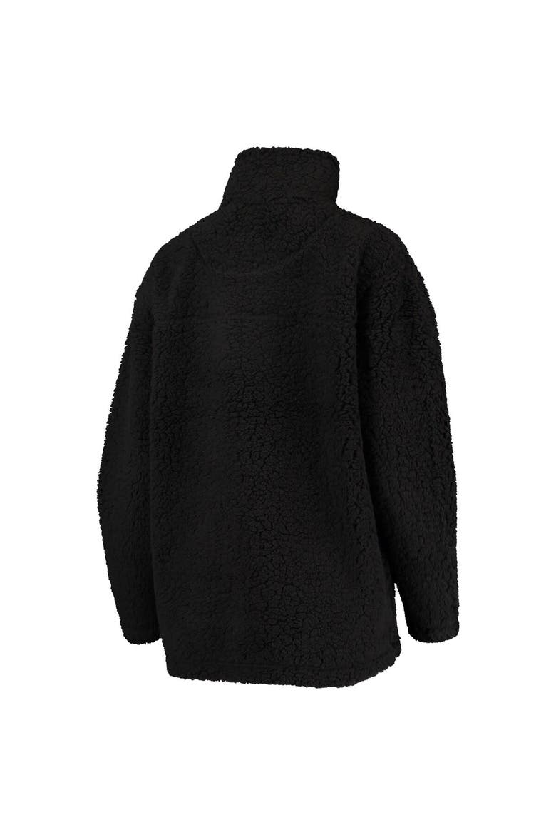 Women's G-III 4Her by Carl Banks Black Cleveland Browns Sherpa Quarter-Zip Jacket, Alternate, color, Black