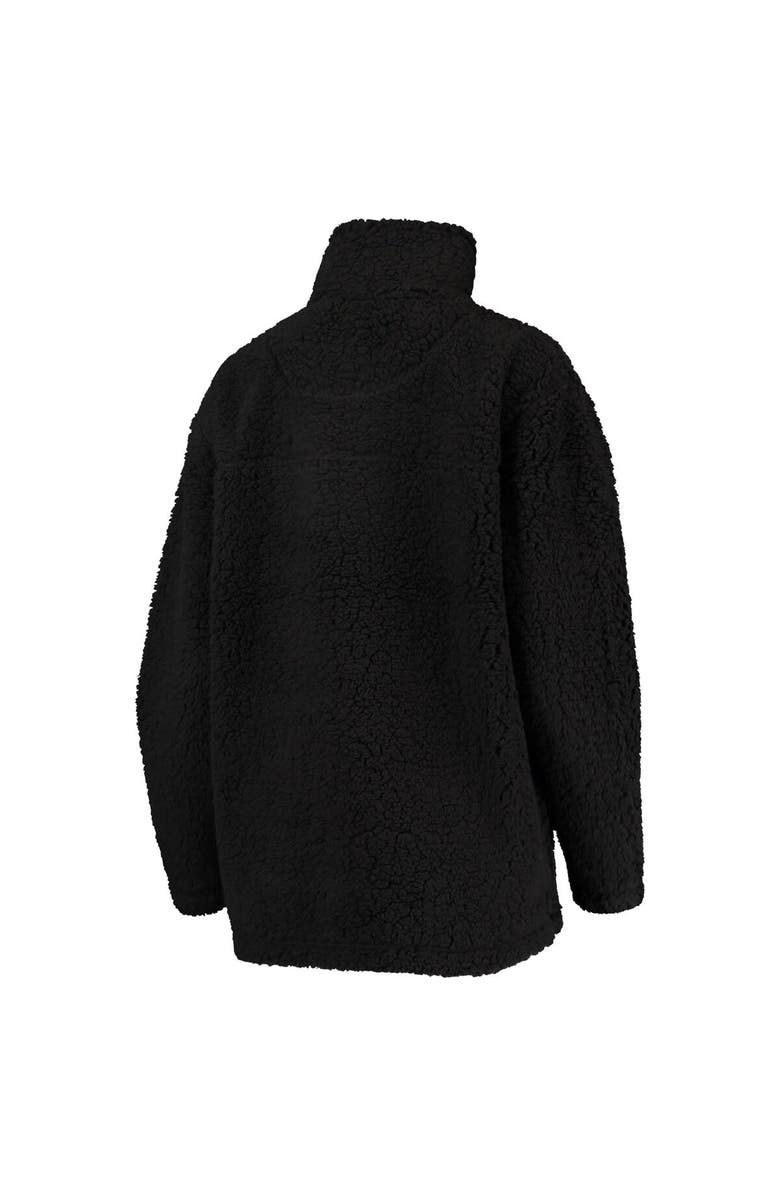 G-III 4HER BY CARL BANKS Women's G-III 4Her by Carl Banks Black Cleveland Browns Sherpa Quarter-Zip Jacket, Alternate, color, 