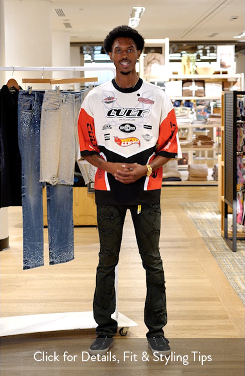 Race Graphic Oversize T-Shirt, sales video thumbnail