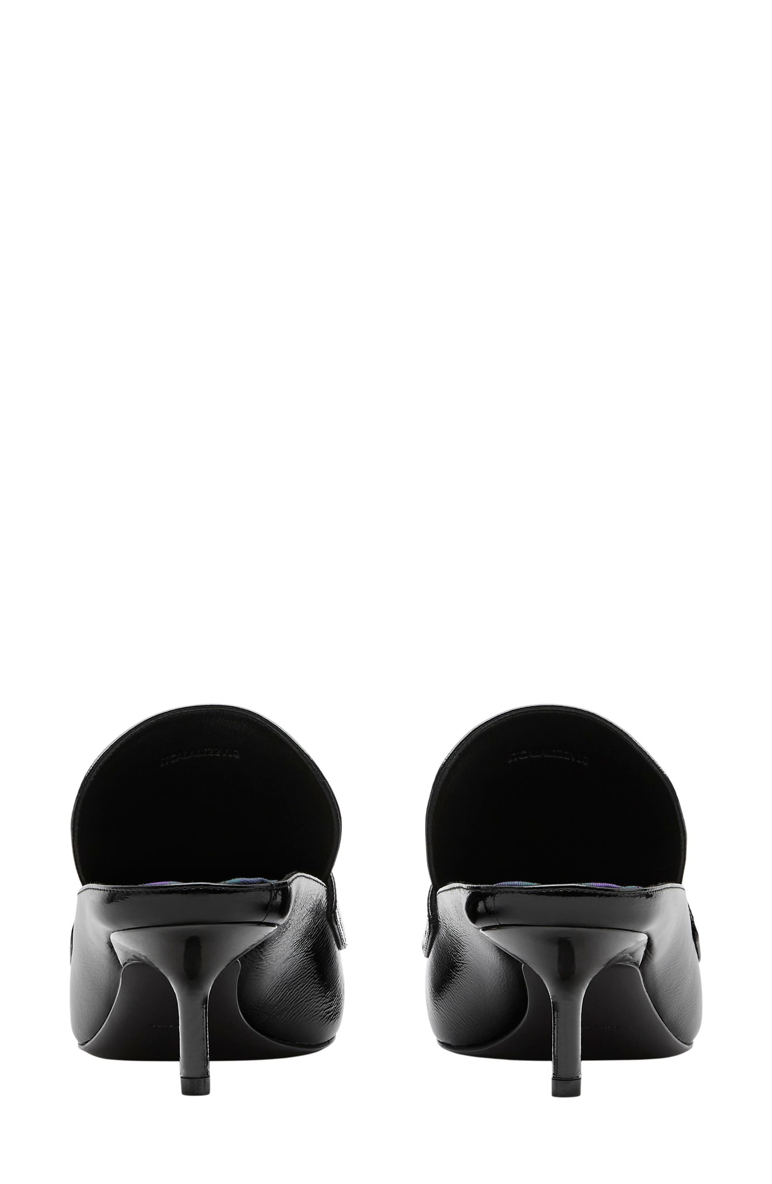 Burberry Sovereign Square Toe Kitten Heel Mule, Alternate, color, 