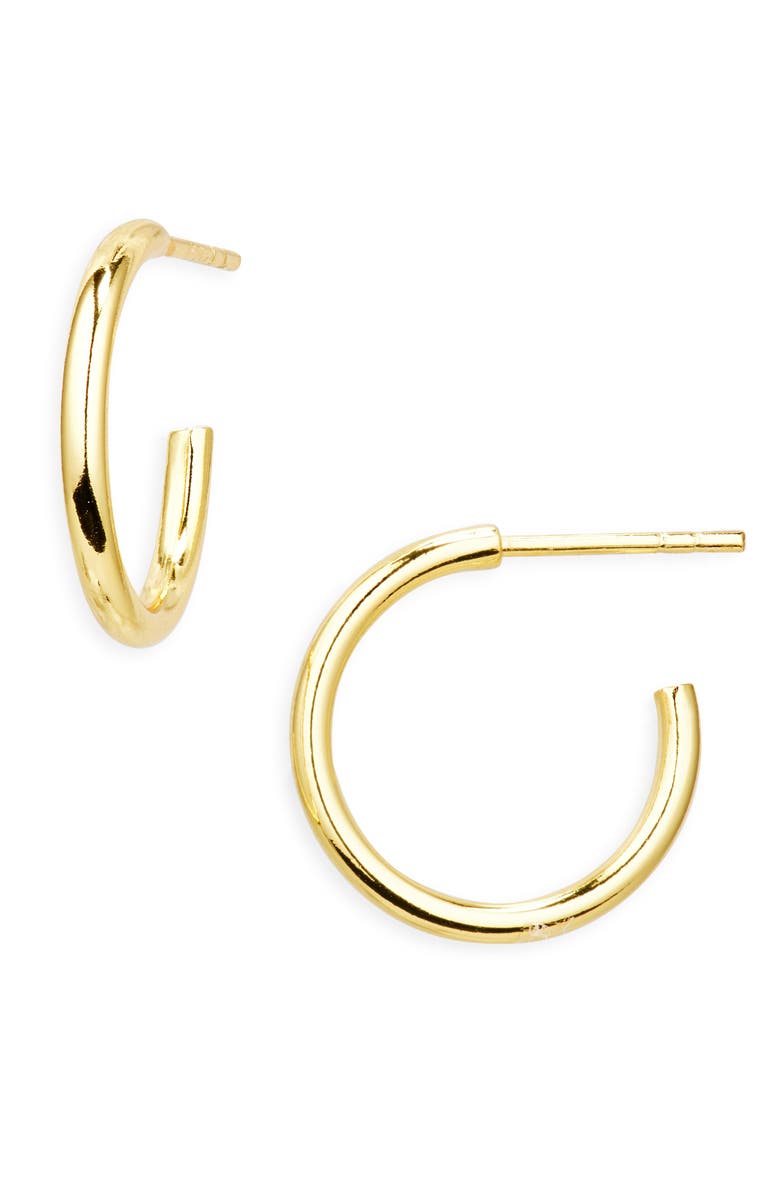 ARGENTO VIVO Open Hoop Earrings, Main, color, Gold