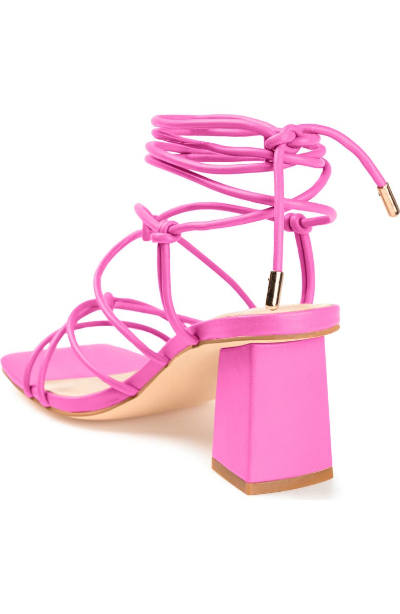 Journee Collection Harpr Heeled Sandal, Alternate, color, Pink