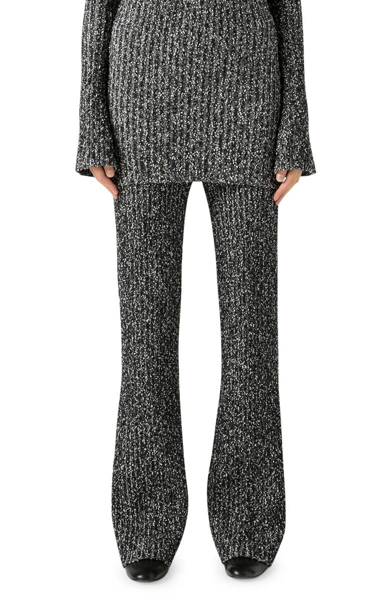 St. John Collection Tweed Rib Knit Pants, Main, color, 