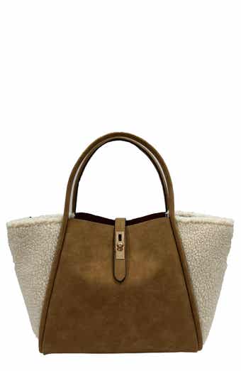 Jelavu Faux Suede & Faux Shearling Tote