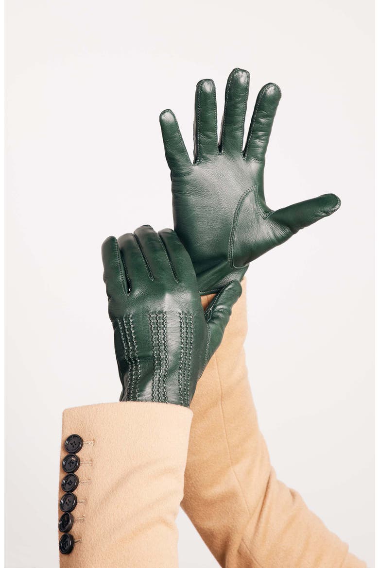 Leather Traveler Gloves, Alternate, color, AGAVE