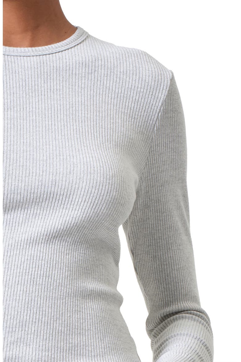 Delphi Rib Slim Top, Alternate, color, BRUSHED GREY HEATHER