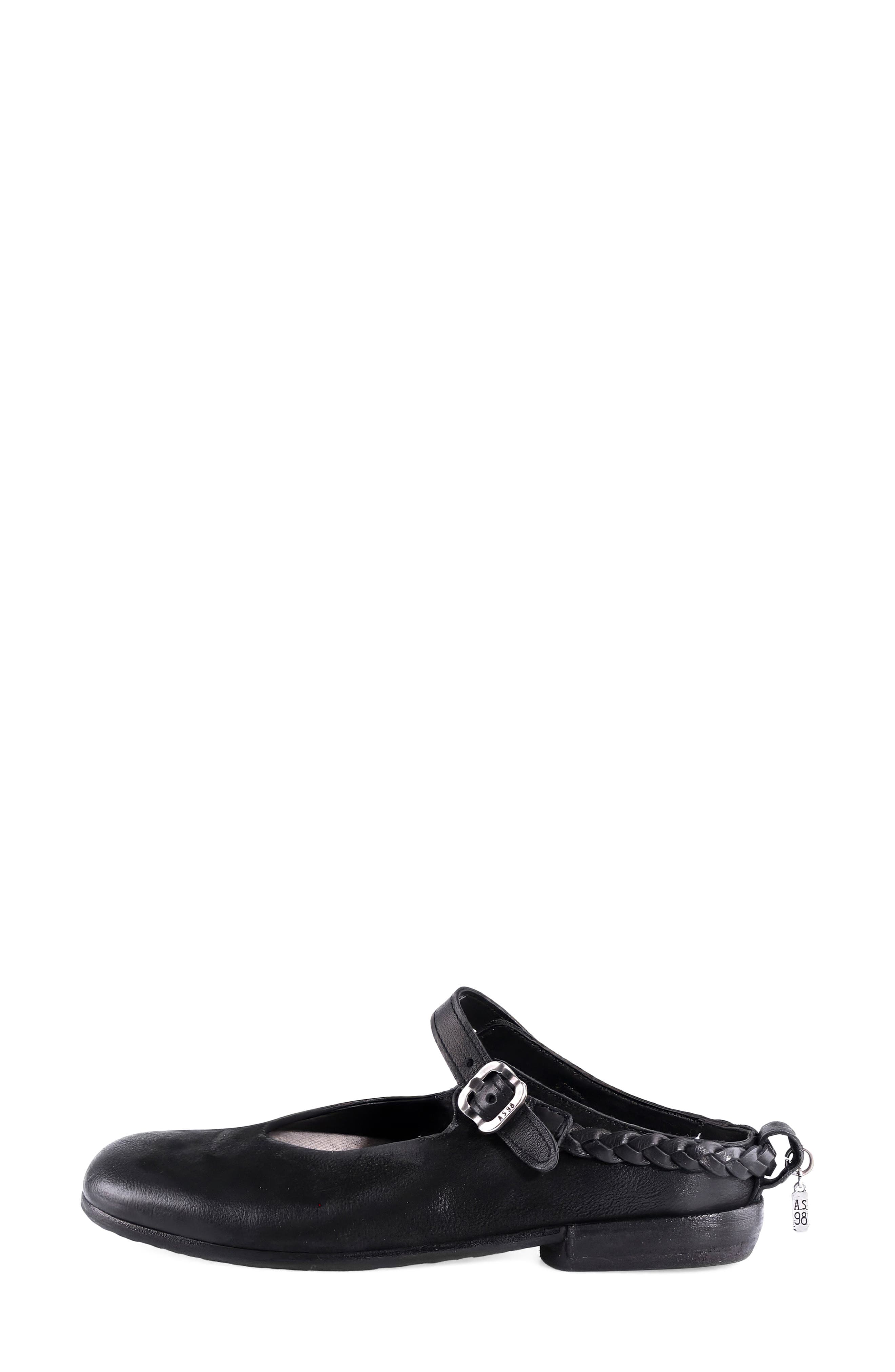 A.S.98 Zaria Mary Jane Flat, Alternate, color, Black