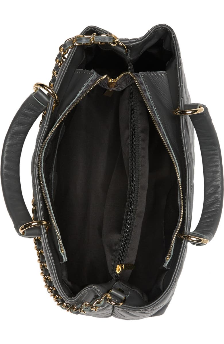 Persaman New York Quilted Leather Satchel, Alternate, color,