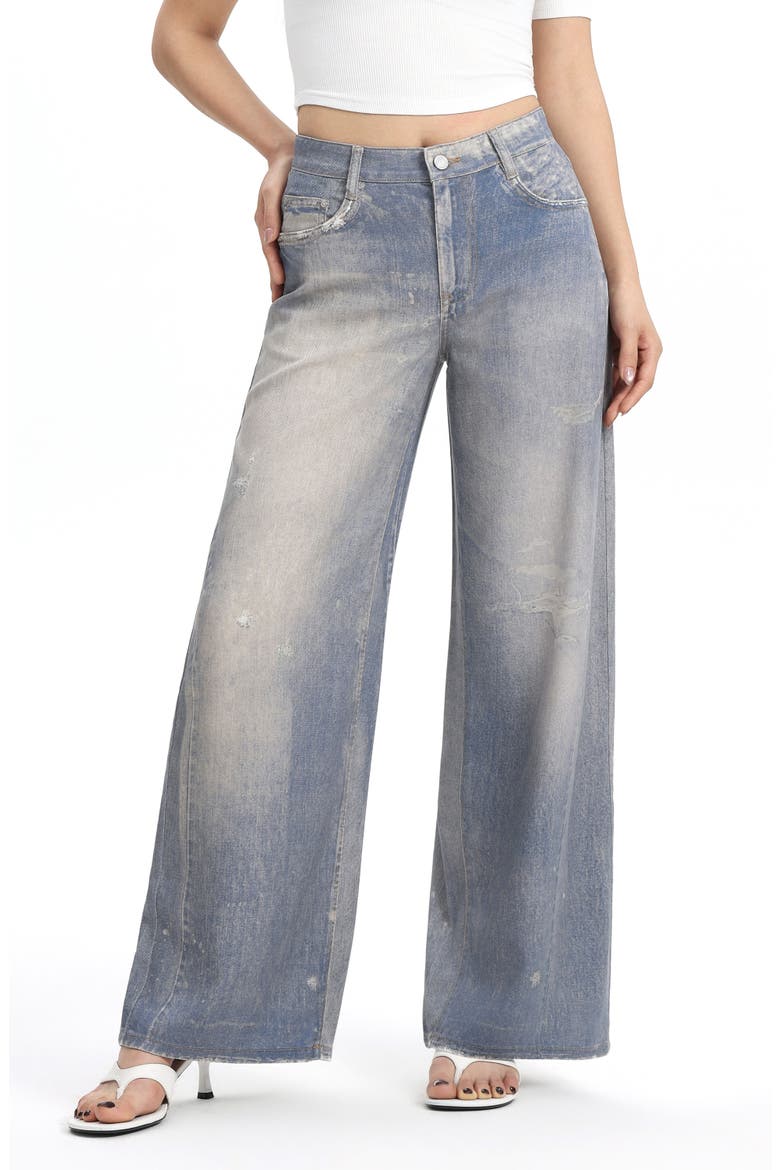 Mid Rise Wide Leg Jeans, Alternate, color, OLDSKY