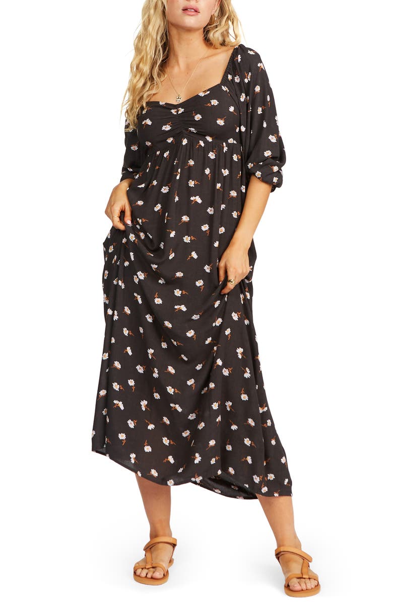 knee length dresses for ladies Billabong Swept Away Dress