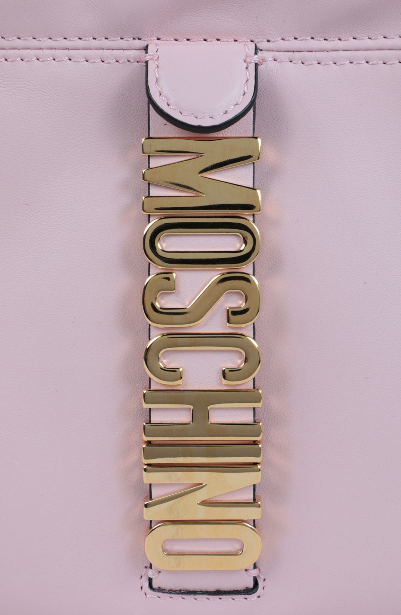 Moschino Belt Logo Crossbody Bag, Alternate, color, 