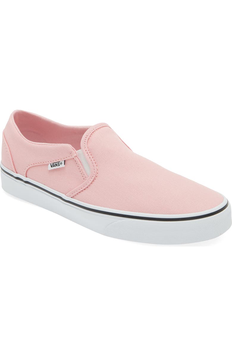 Vans Gender Inclusive Asher Slip-On Sneaker, Main, color, Canvas Coral Blush