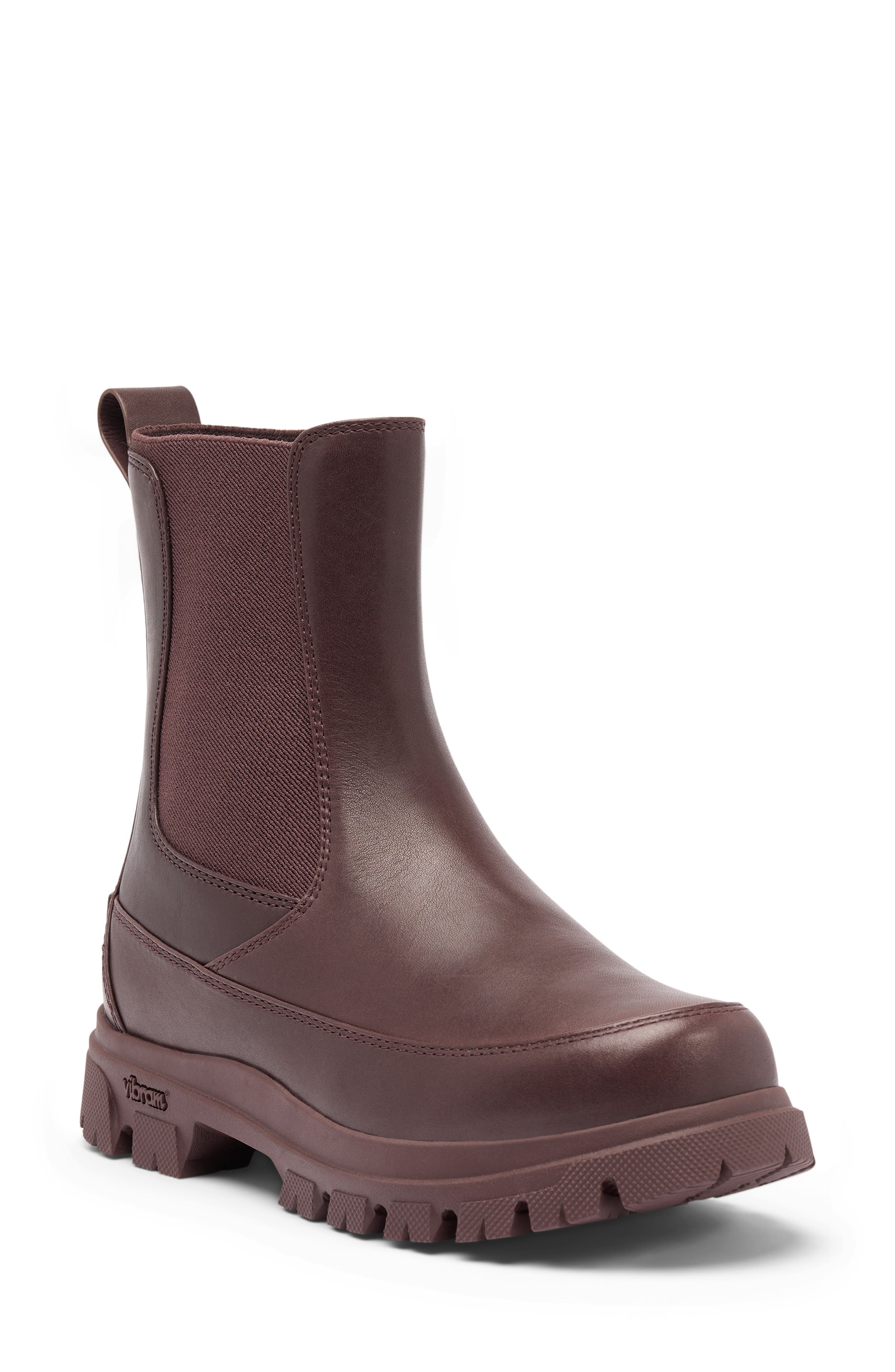 Daystorm Waterproof Leather Chelsea Boot, Main, color, RED LODGE/ BLACK