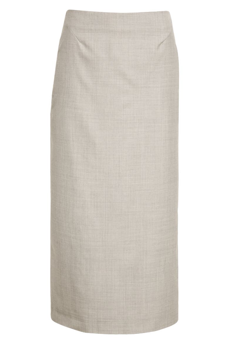 Berth Merino Wool Maxi Skirt, Alternate, color, GREY MELANGE