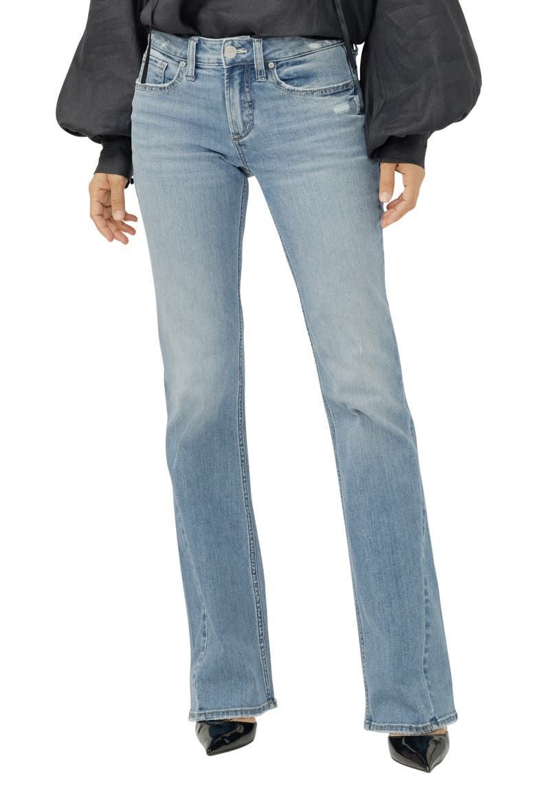Suki Curvy Mid Rise Bootcut Jeans, Main, color, HAZE