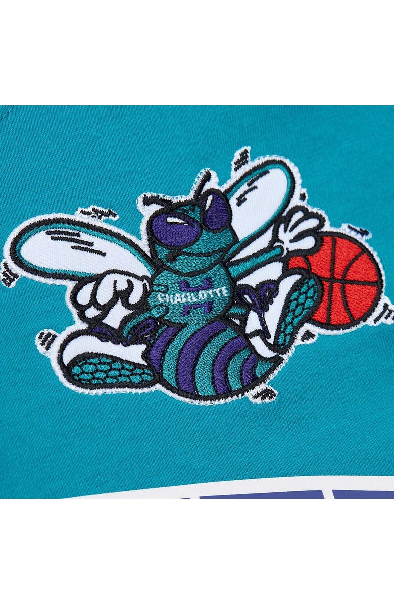 Mitchell & Ness Men's Mitchell & Ness Teal Charlotte Hornets Hardwood Classics Nights Premium T-Shirt, Alternate, color, 