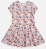 Deux par Deux Jersey Drop Waist Flowy Skirt Dress