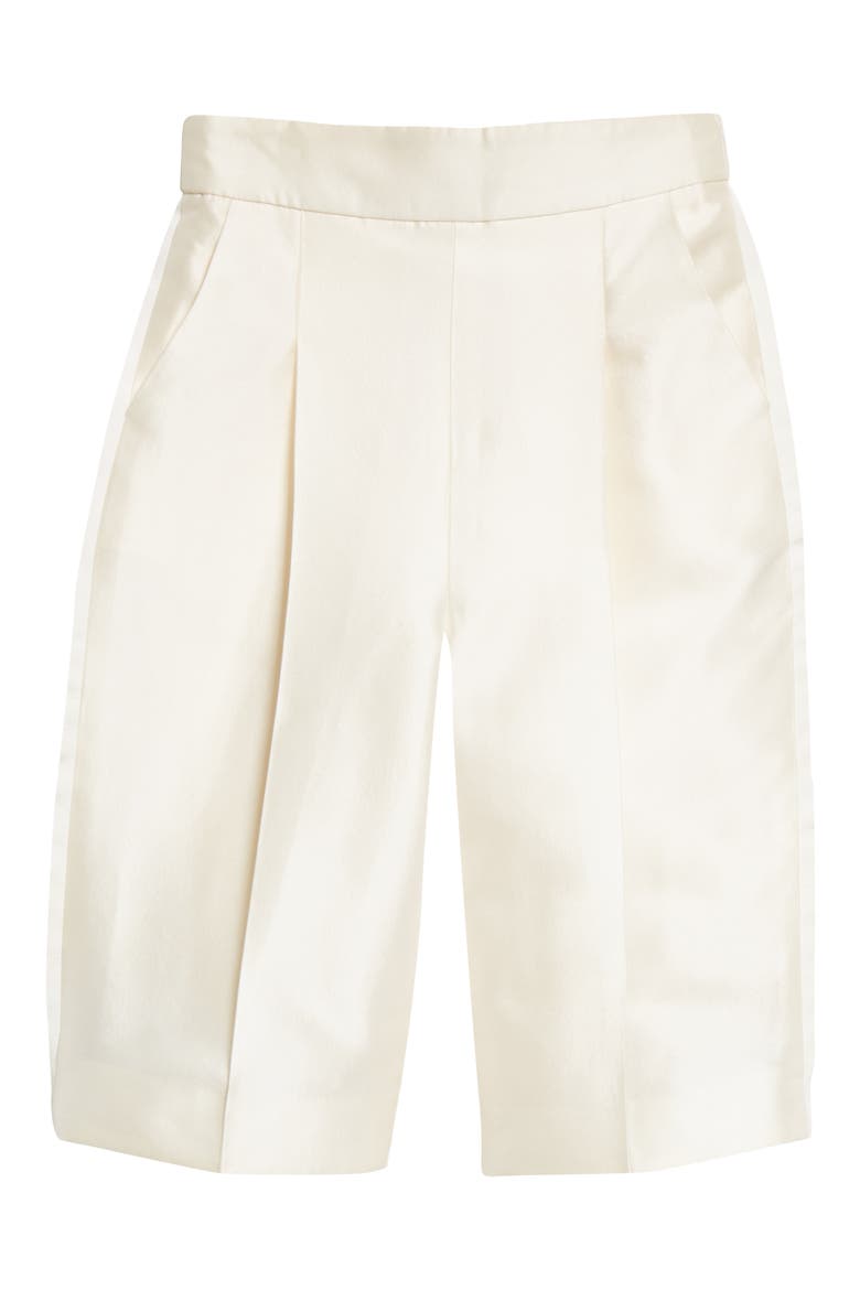 Zimmerman Dancer Wool & Silk Bermuda Shorts, Alternate, color, MILK