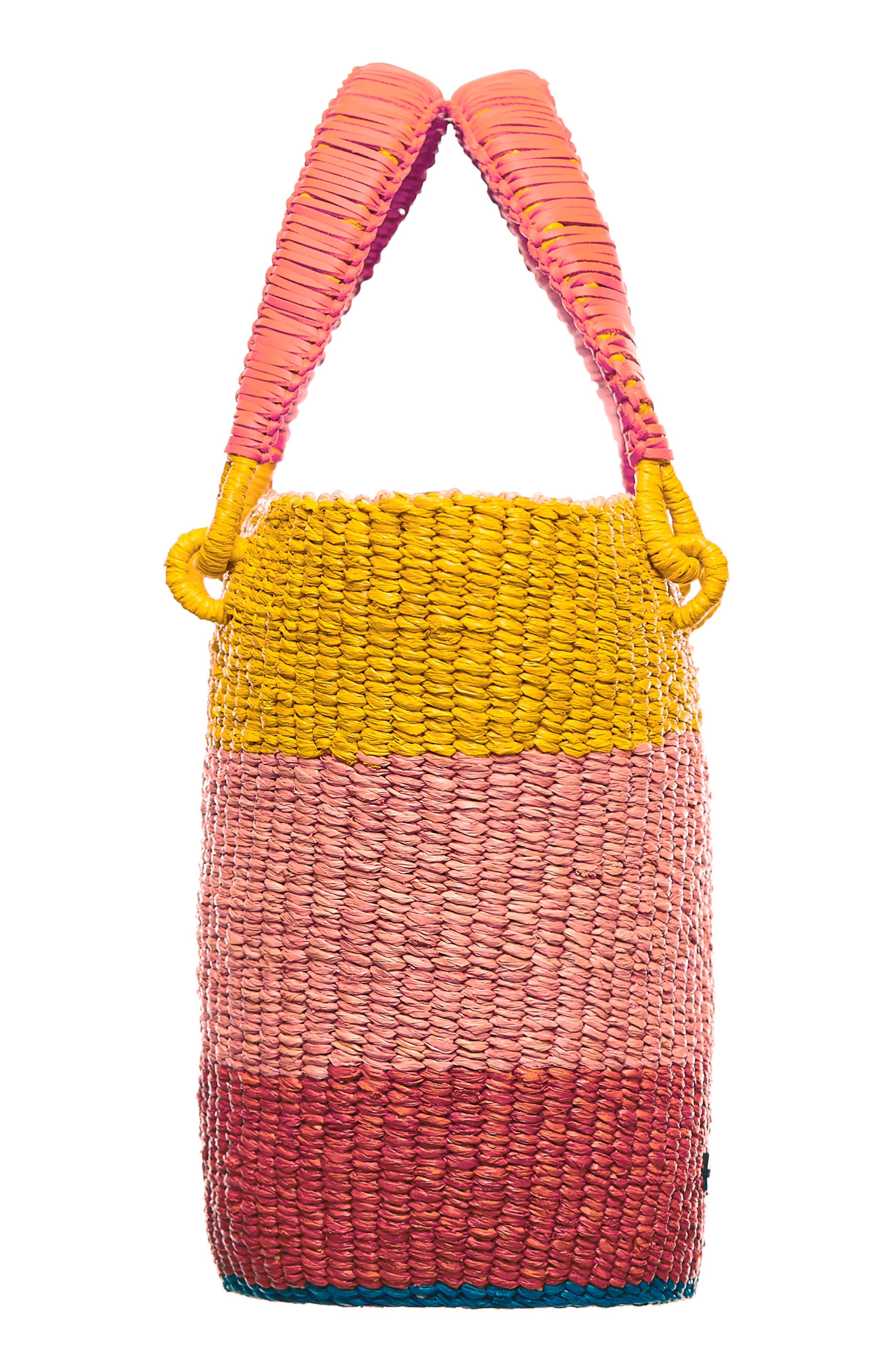 A A K S Tia Raffia Bucket Bag, Alternate, color, 